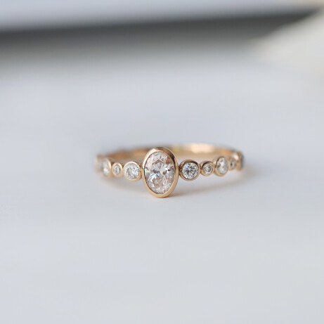 0.70 Karat Vintage Olivia Pırlanta Yüzük - 