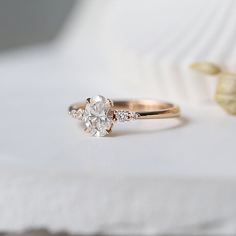 0.80 Karat F SI2 GIA Sertifikalı Vintage Dora Pırlanta Yüzük - (1)