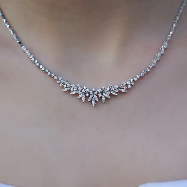 1.80 Karat Özel Tasarım Pırlanta Gerdanlık - 1