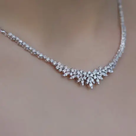 1.80 Karat Özel Tasarım Pırlanta Gerdanlık - (1)