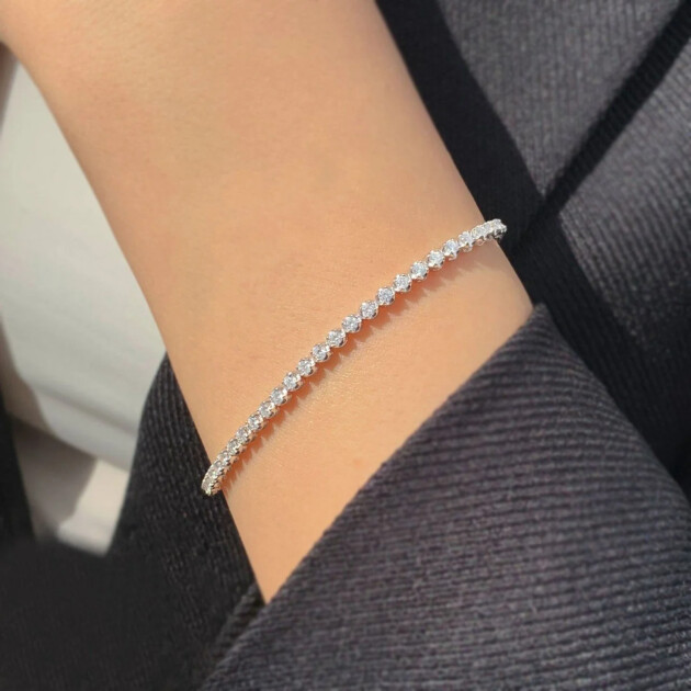 1.85 Karat Pırlanta Suyolu Bileklik - 