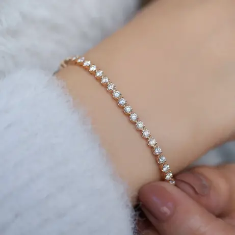 2.50 Karat Pırlanta Suyolu Bileklik - 1