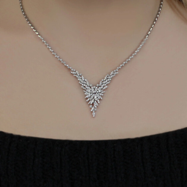 2.50 Karat Özel Tasarım Gerdanlık - 