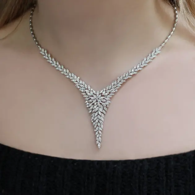 5.50 Karat Özel Tasarım Pırlanta Gerdanlık - 1