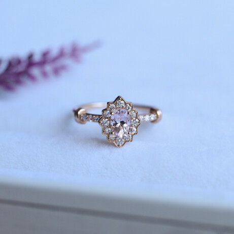 Özel Tasarım Venice Morganite & Pırlanta Yüzük - 