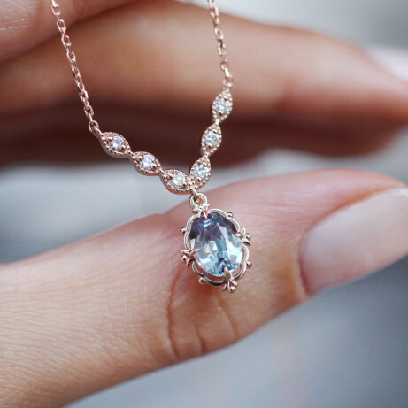 Vintage Aria Alexandrite & Pırlanta Kolye - 
